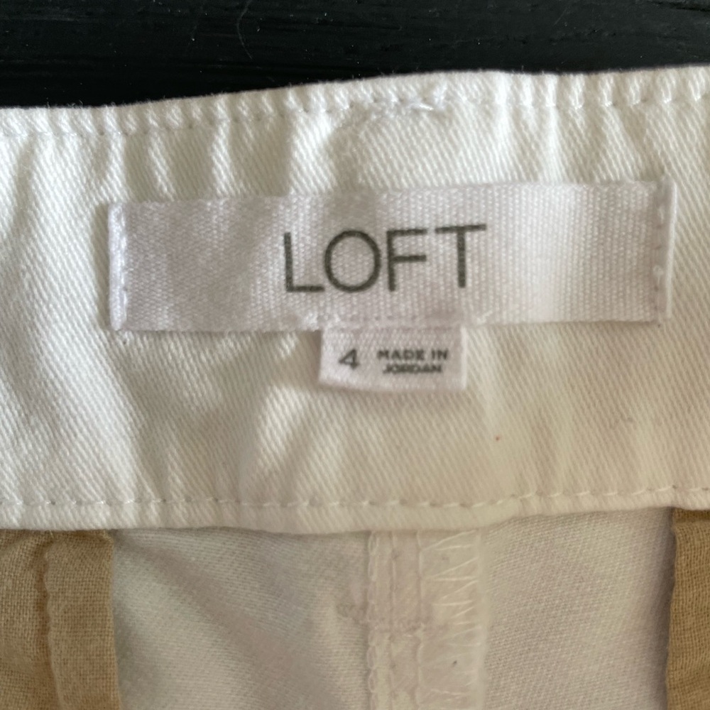 Loft Women's White Monroe Shorts, Size 4 - Picture 5 of 7